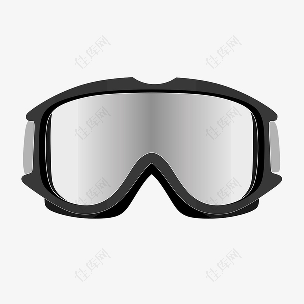 一个灰色潜水眼镜