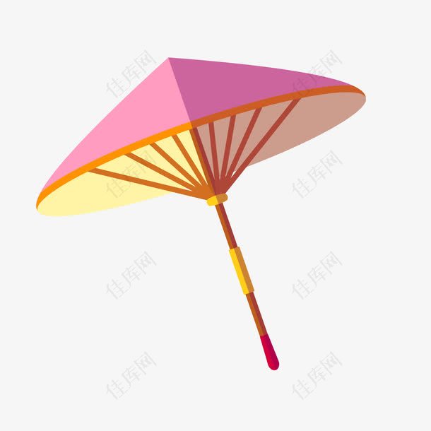 卡通日式雨伞设计