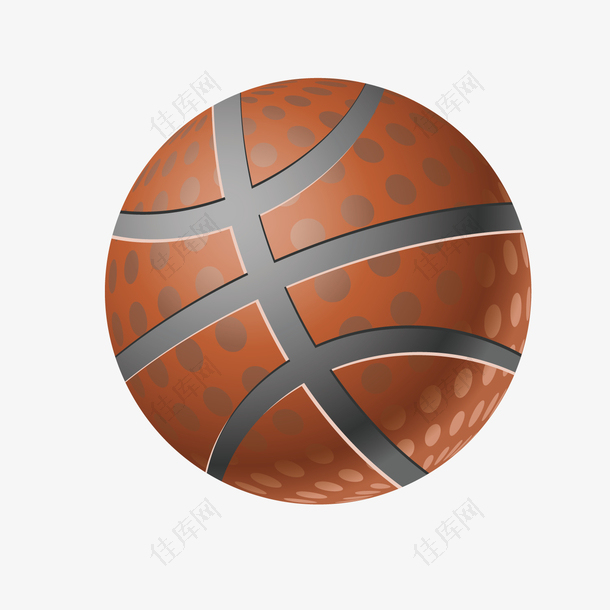 灰色纹理篮球元素