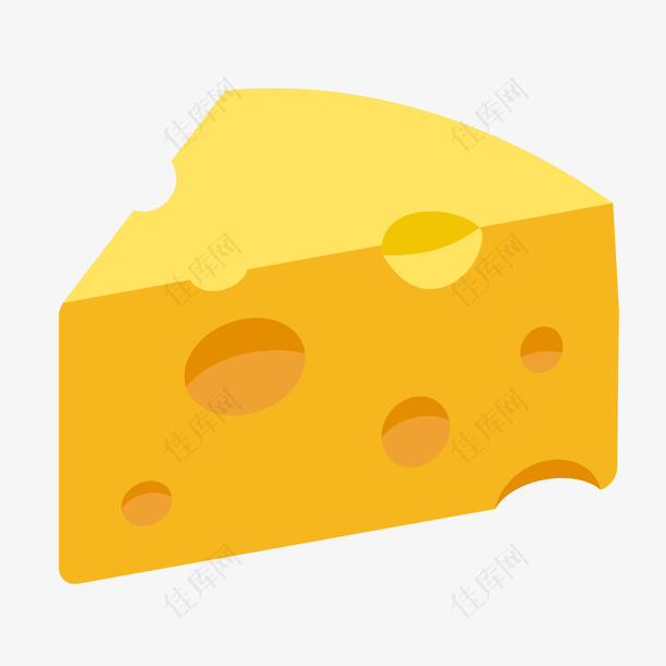 黄色三角形奶酪元素