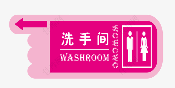 创意洗手间指示牌设计