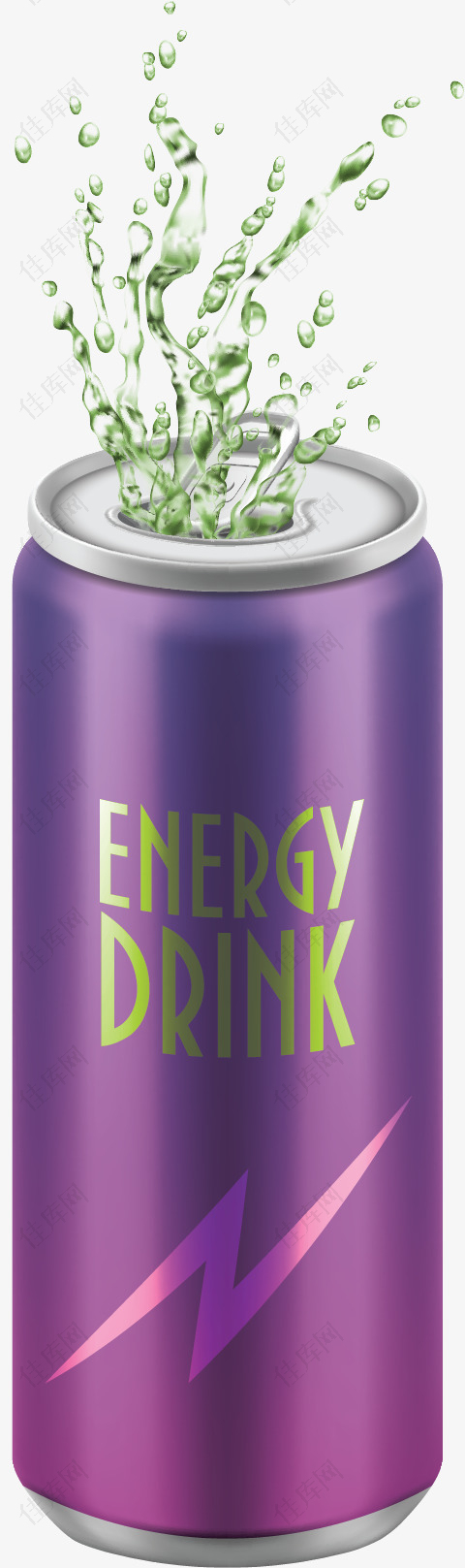 紫色包装能量饮料