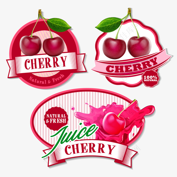 水果樱桃标签