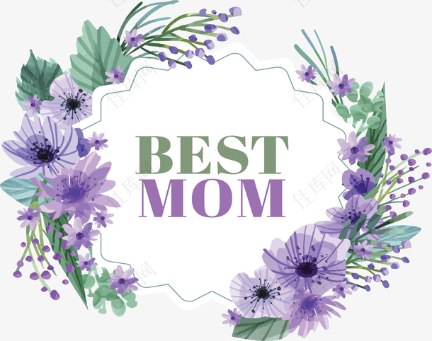 最好的妈妈紫色花藤