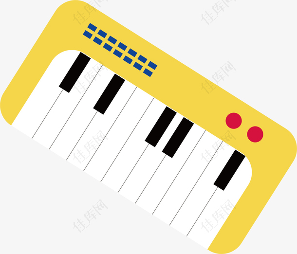 矢量图一个电子钢琴