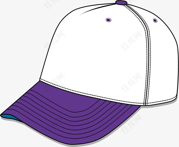 紫色旅游帽