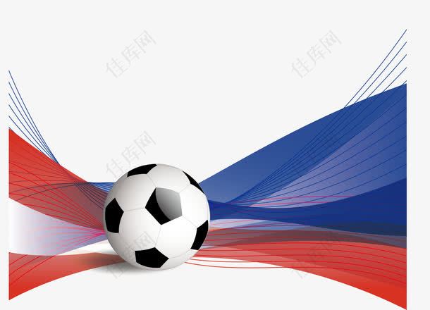 卡通足球世界杯足球图案设计矢量