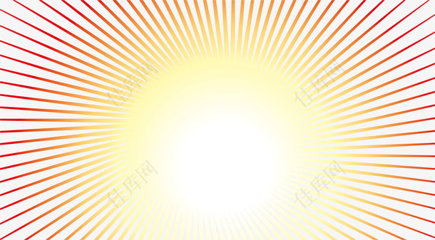 太阳阳光矢量图