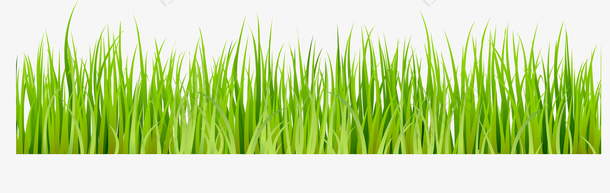 春天绿色草丛元素