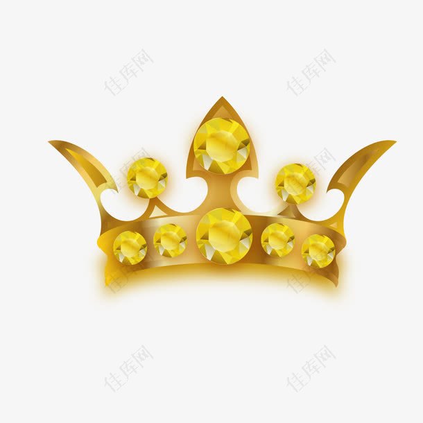 免费下载金黄色王冠免抠元素图片 元素素材 佳库网