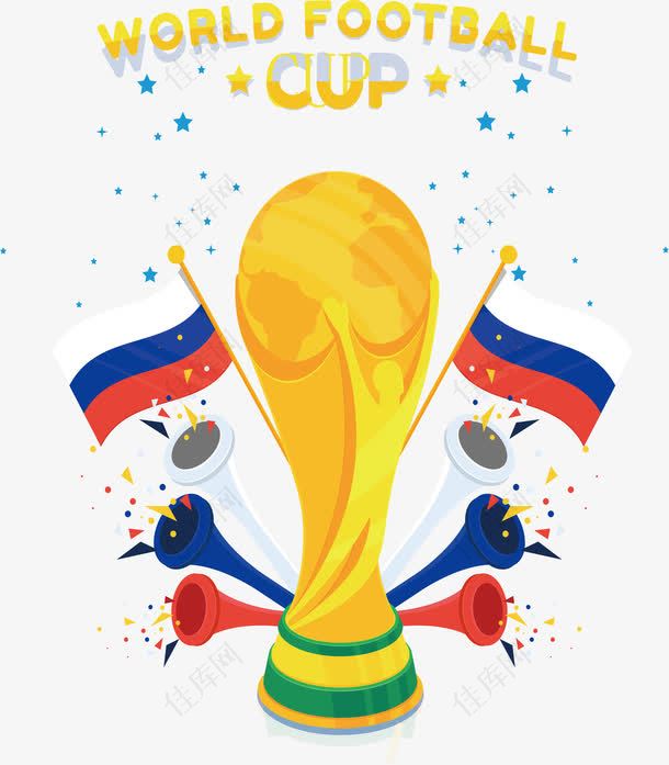 卡通2018世界杯插画