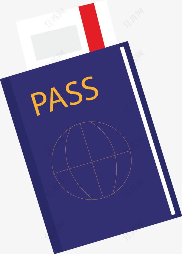 旅游护照和飞机票