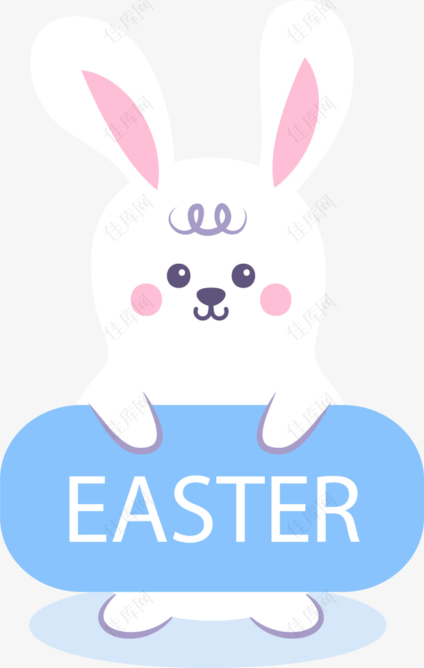 西方节日兔子装饰图案