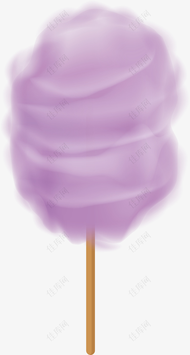 紫色棉花糖