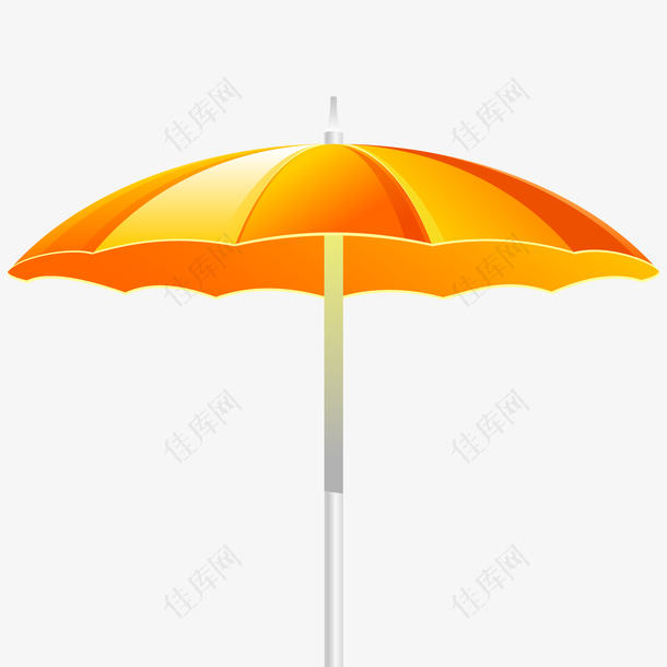 卡通雨伞设计矢量图