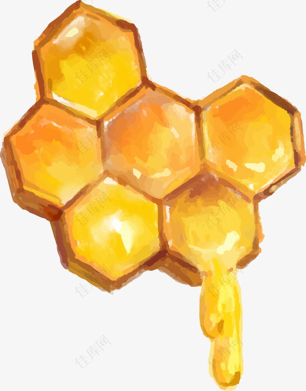 蜜蜂蜂蜜装饰元素