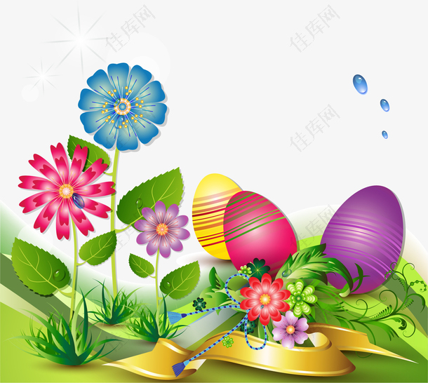 花朵和彩蛋