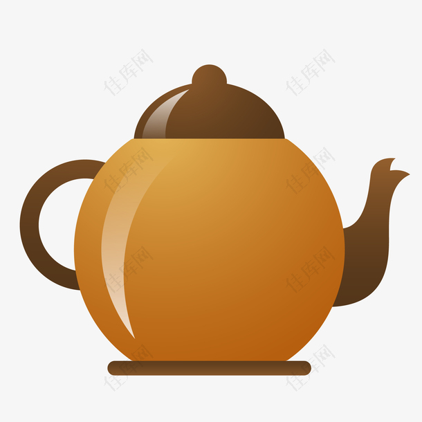 水壶茶壶设计矢量