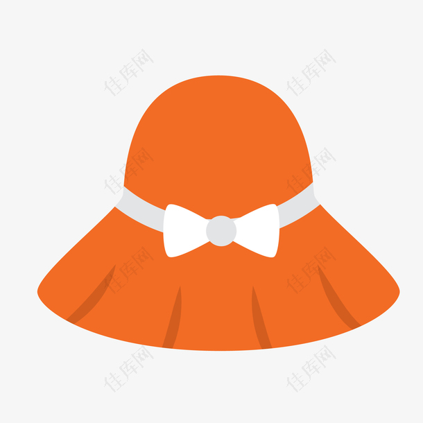 卡通橙色的帽子设计