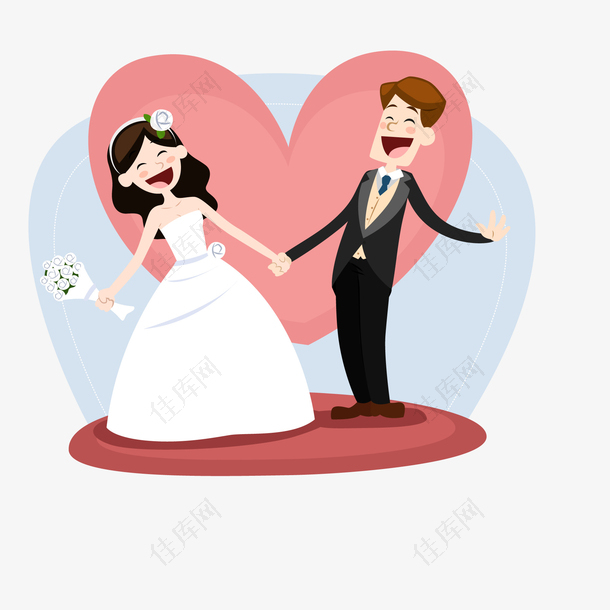 卡通结婚的人物设计