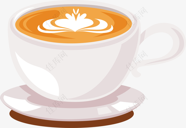 瓷杯咖啡设计素材