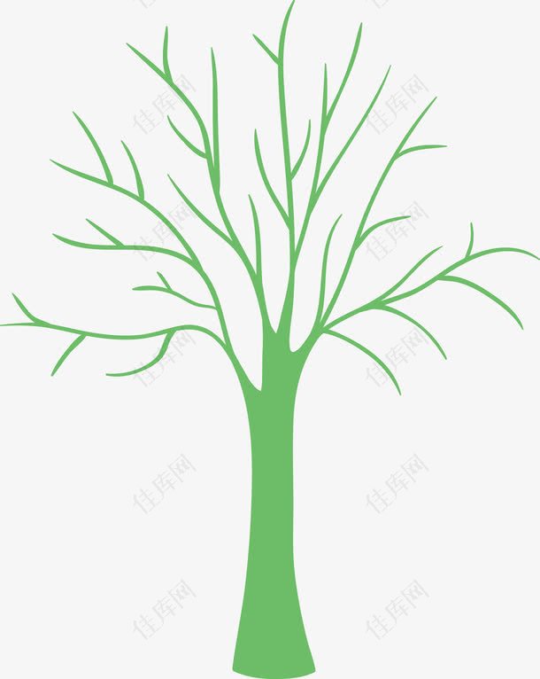 绿色树枝素材