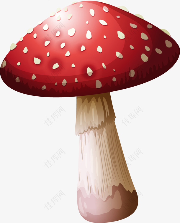 卡通手绘蘑菇矢量素材