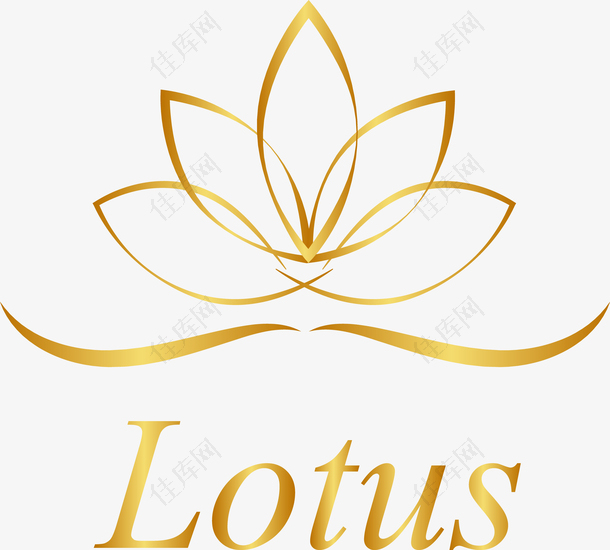 金色莲花logo