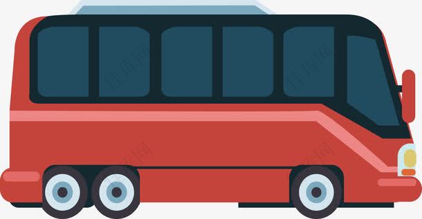 红色巴士旅游车