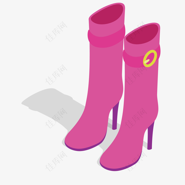粉色设计卡通鞋子
