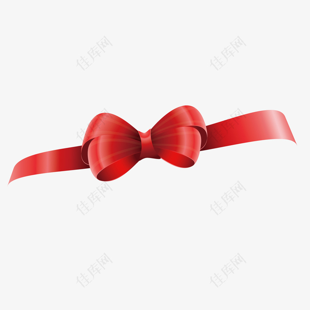 一个红色的领带结