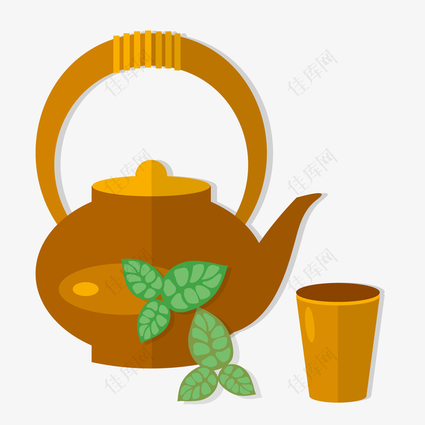 卡通泡茶茶具设计