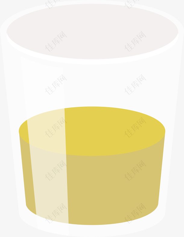 透明的奶茶卡通杯子