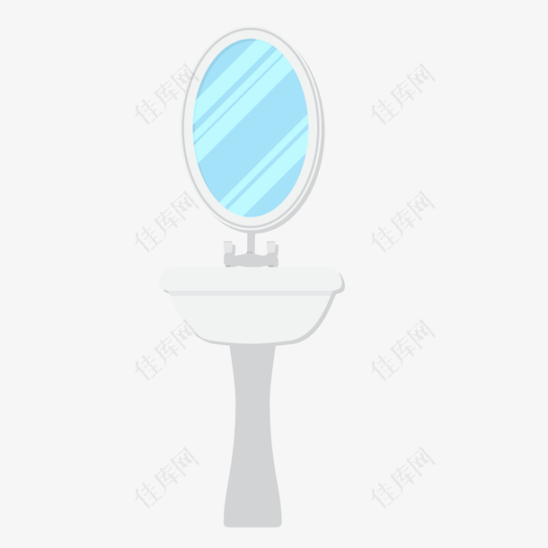 扁平化浴室的镜子设计