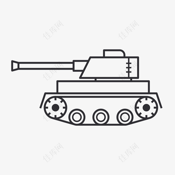 军用坦克素材图案