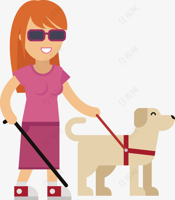 一个盲人遛狗下载