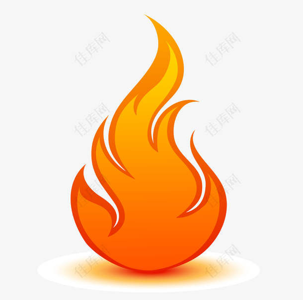 燃烧的火标志