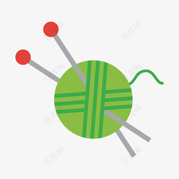 绿色圆形纹理针线纺织