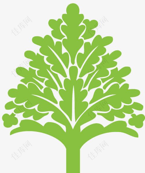 绿色装饰树