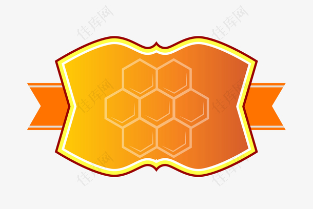 蜂蜜花卉装饰图