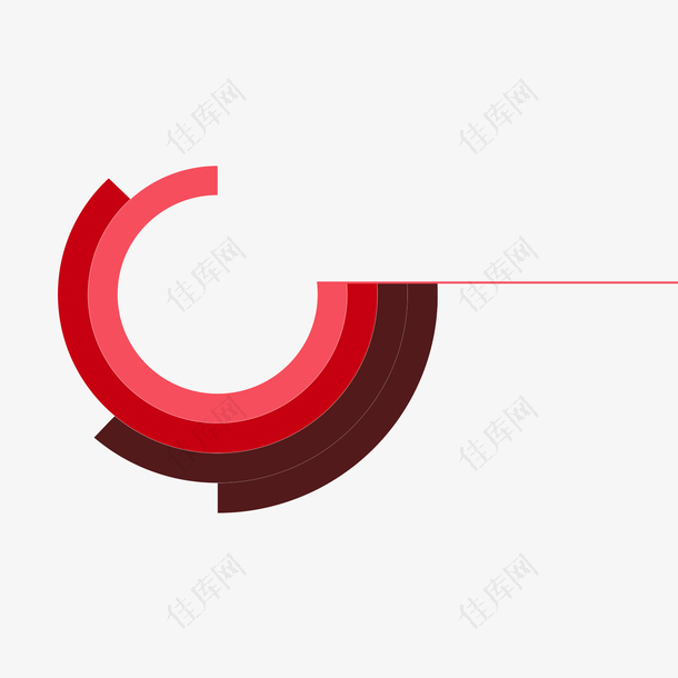 红色圆环