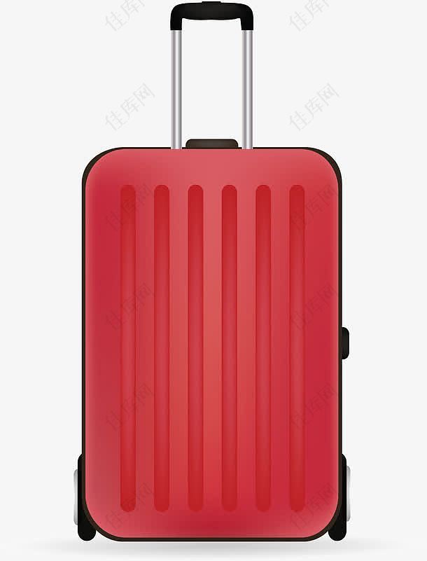 红色旅游度假箱子