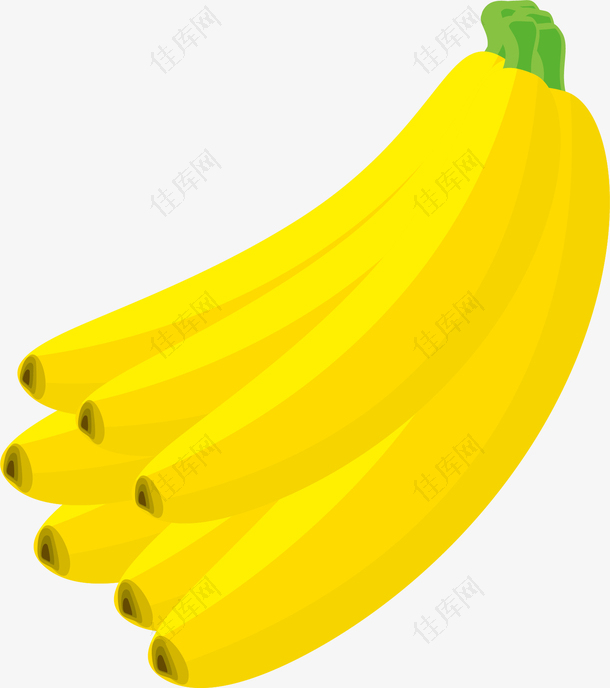 吃货节香蕉水果矢量