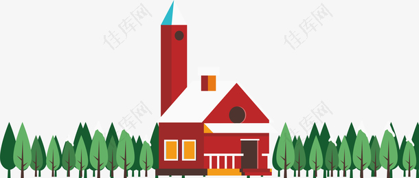 红色的小房子