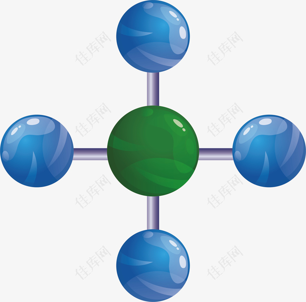 蓝色十字分子结构