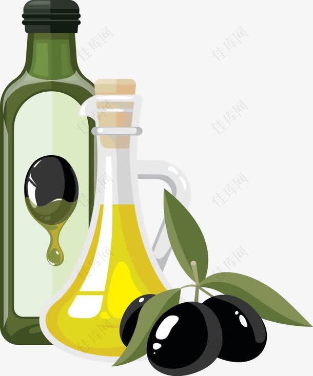 矢量橄榄油和橄榄