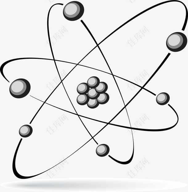 原子示意图矢量