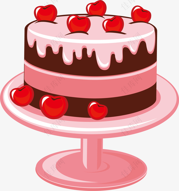 粉红蛋糕