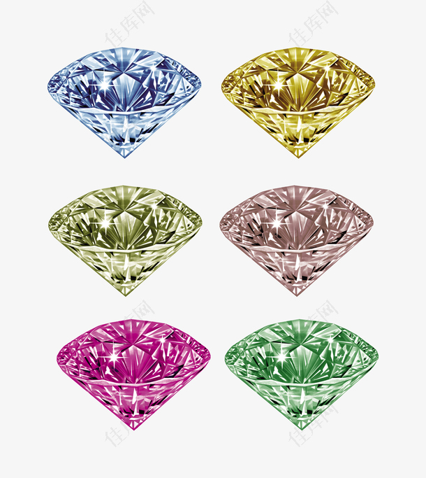彩色钻石素材