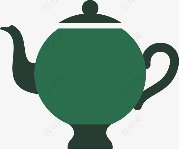 茶壶喝茶茶印